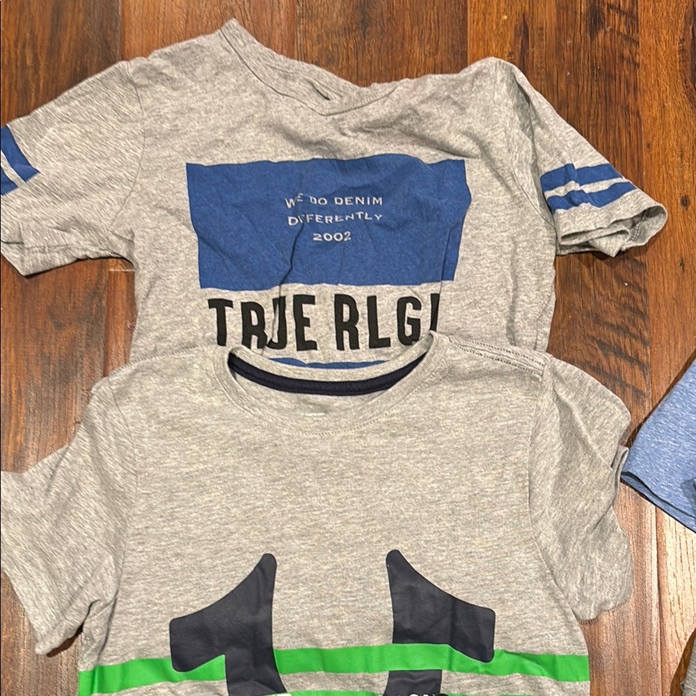 True Religion Kids Gray and Blue T-Shirt Set